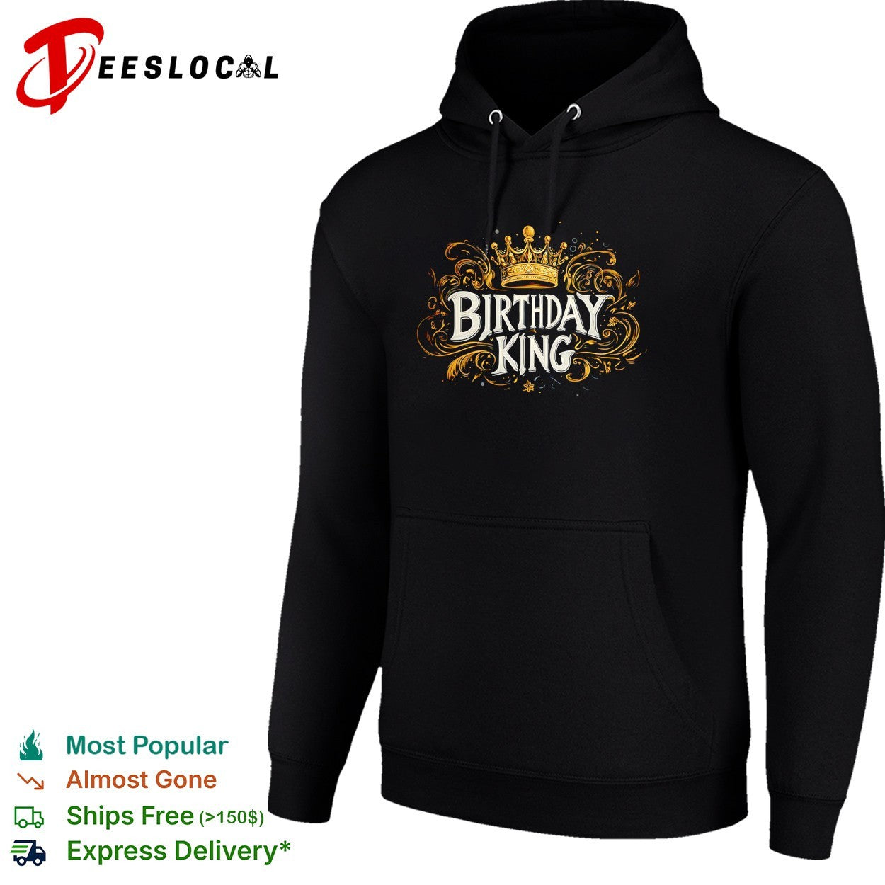 Birthday king crown vintage shirt