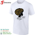 Black girl magic woman silhouette afro shirt
