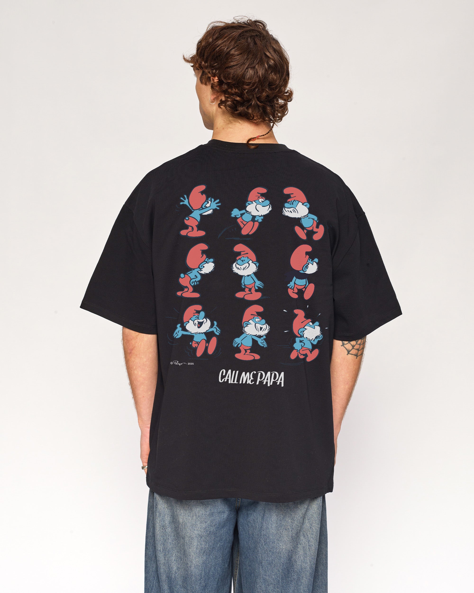 Call Me Papa Oversized Tee