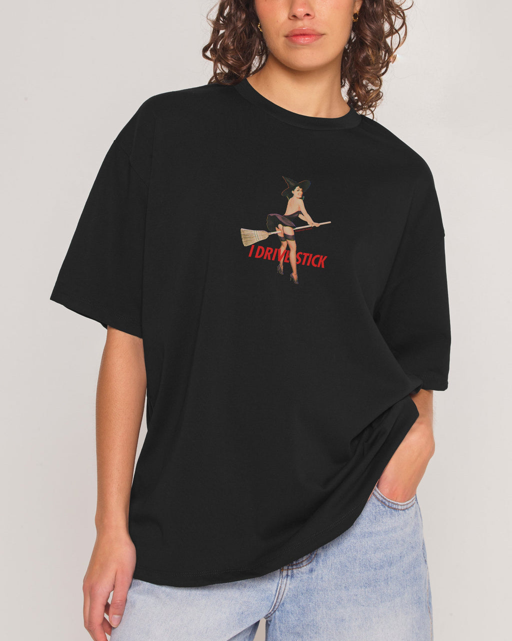 I Drive Stick Oversized Tee