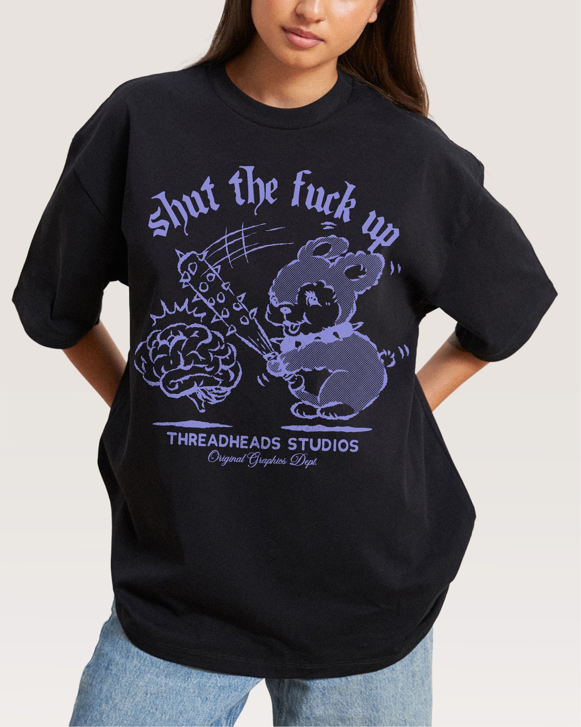 Shut the F Up Oversized Tee