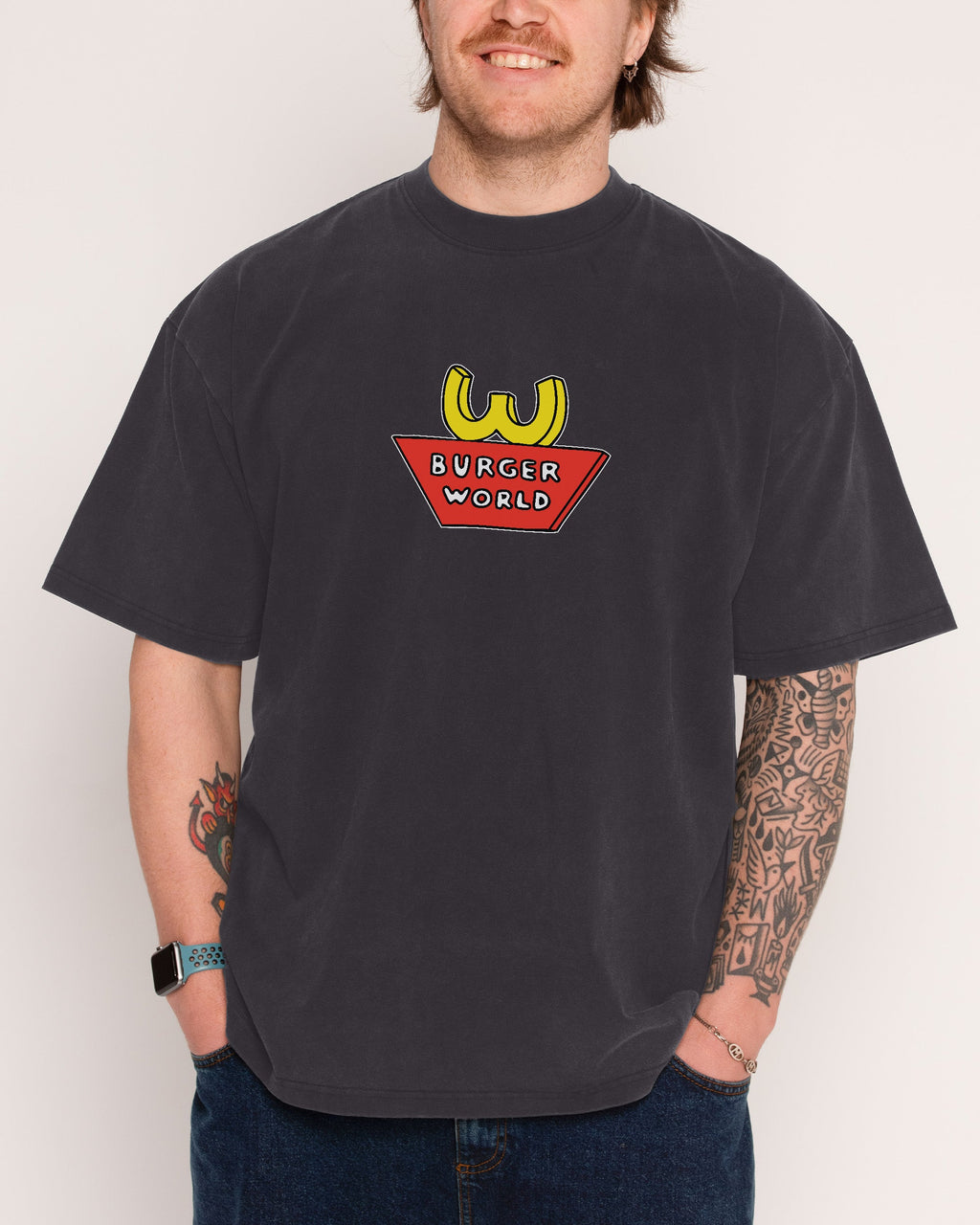 Burger World Wash Tee