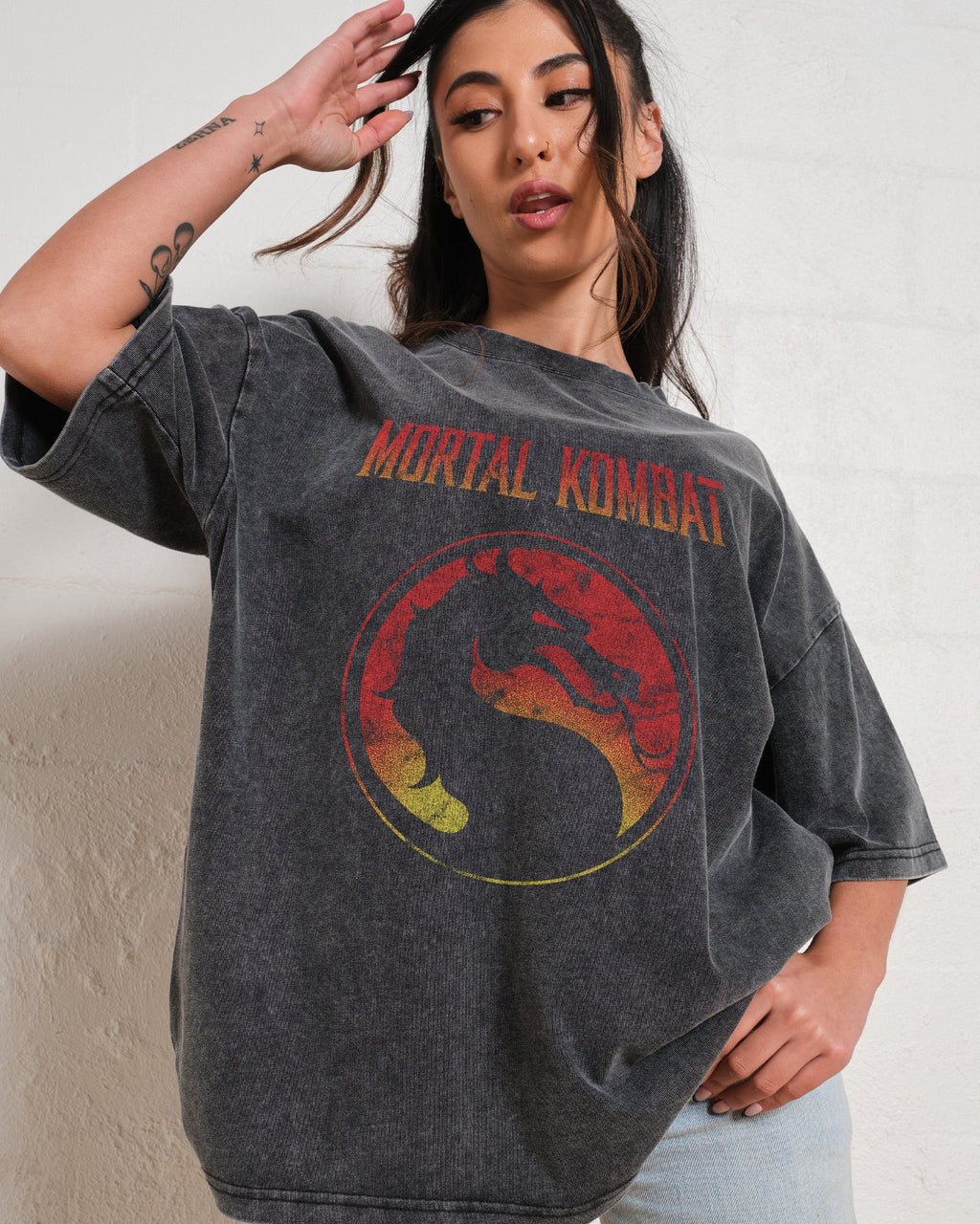 Mortal Kombat Logo Oversized Tee