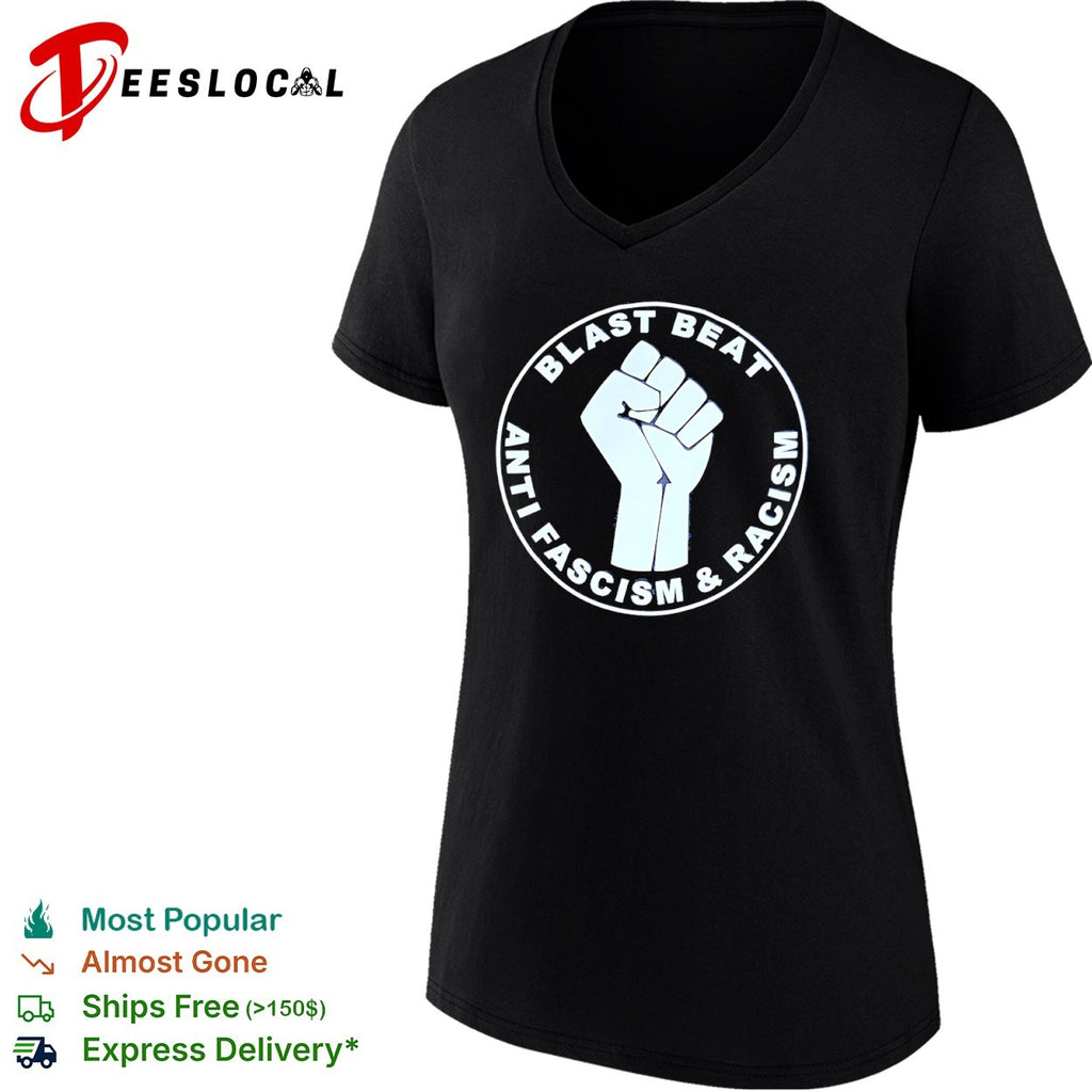 Blast Beat Anti Fascism and Racism Fist Symbol shirt
