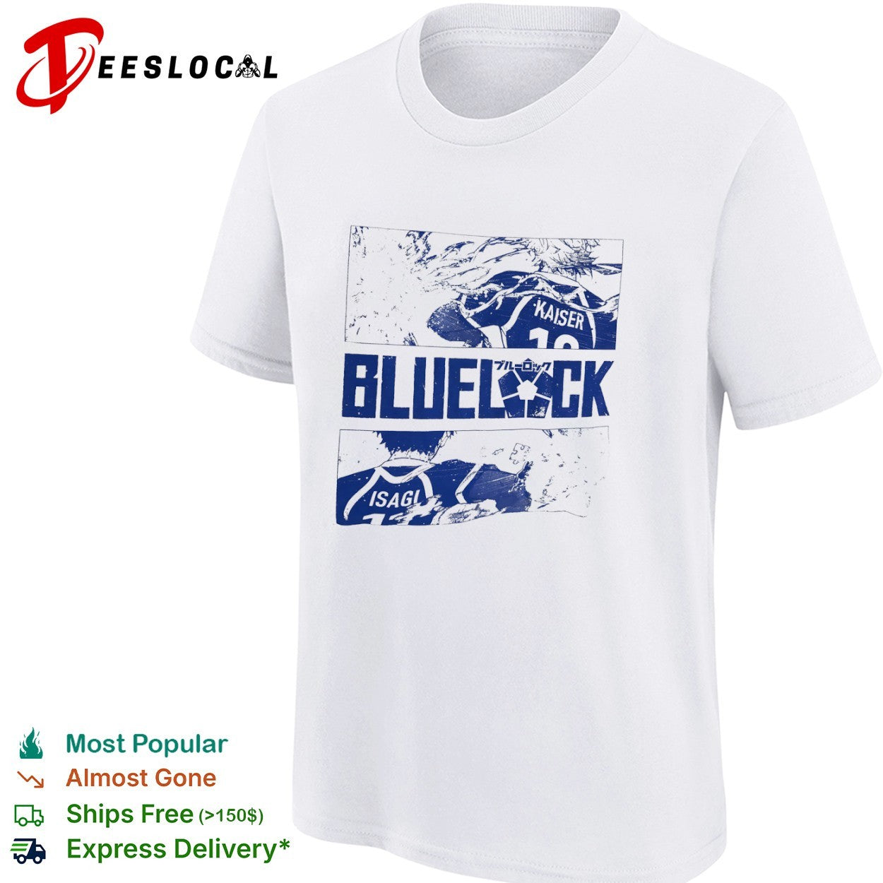 Blue Lock Kaiser and Isagi Manga Panels shirt