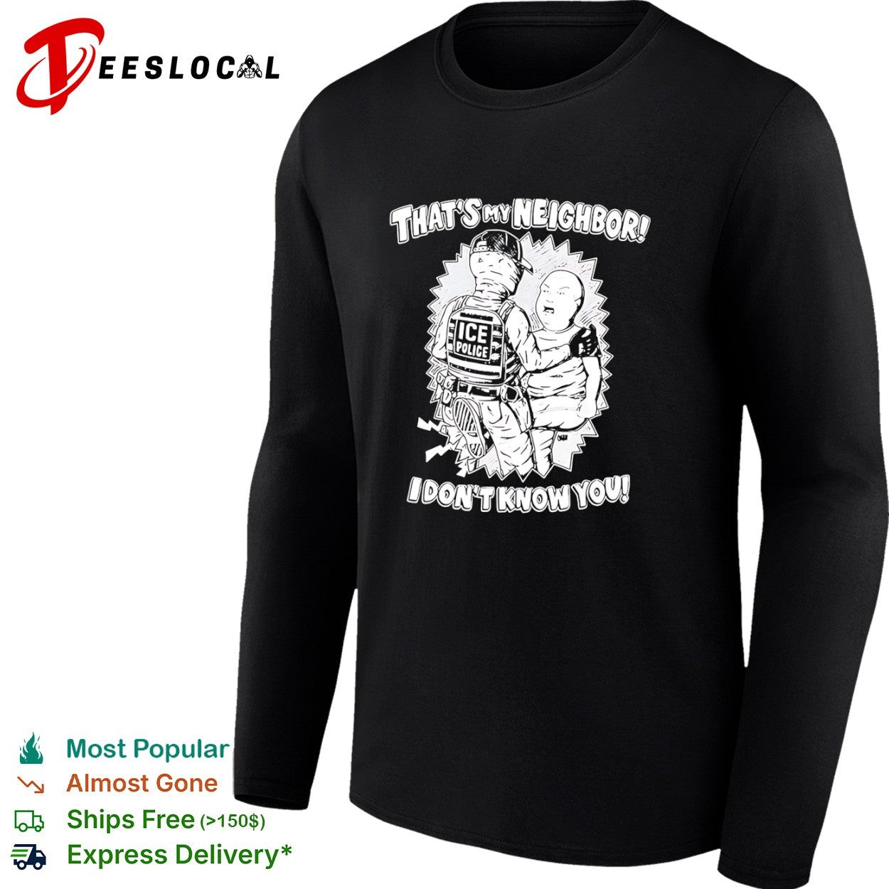 Bobby Hill King of the Hill That is my neighbor I dont know you shirt