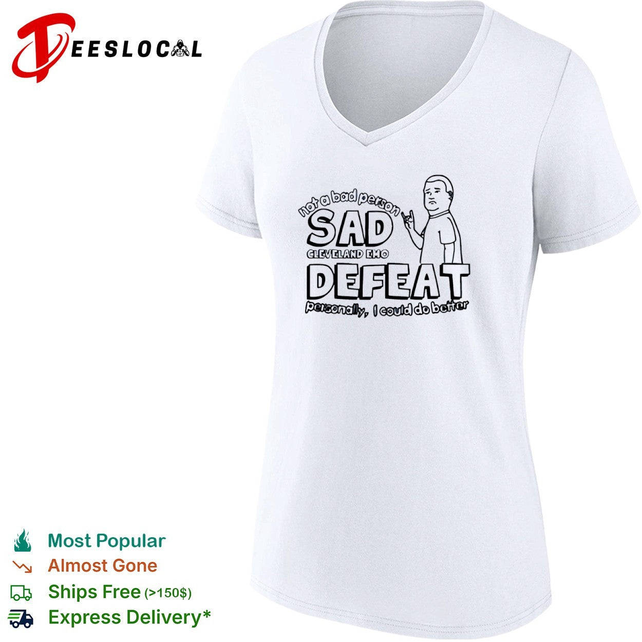 Bobby Hill not a bad person sad cleveland emo defeat personally I could do better shirt