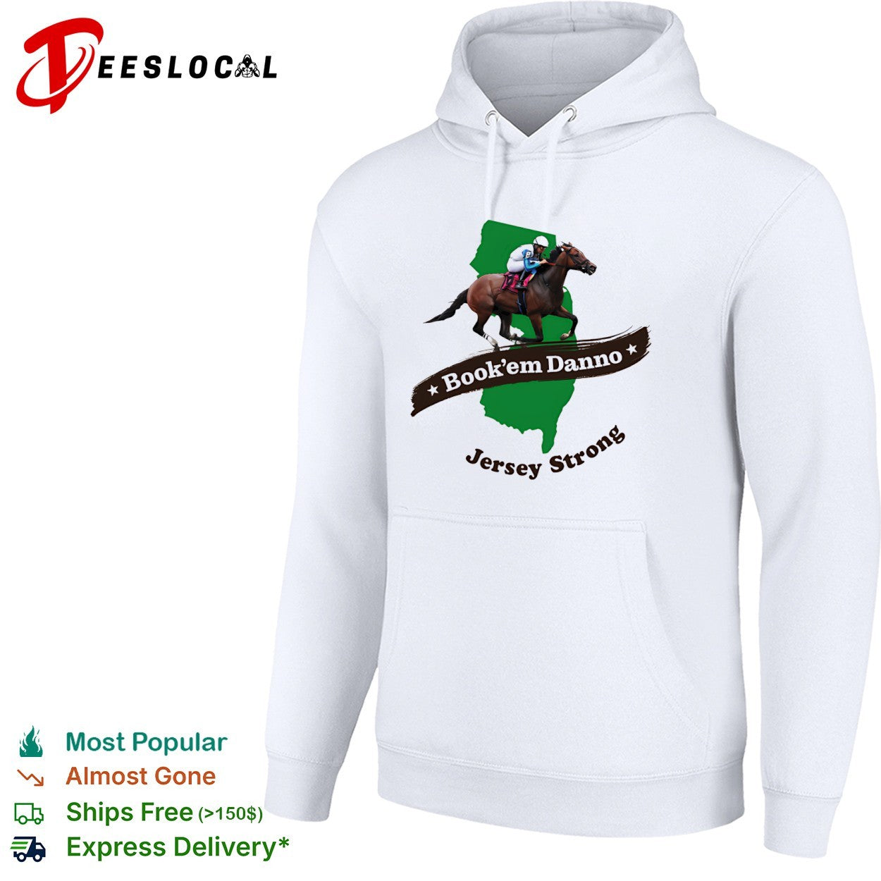 Book em Danno Jersey Strong New Jersey Horse Racing shirt