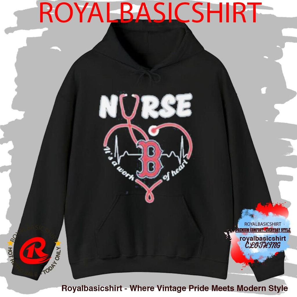 Boston Red Sox Nurse Work of Heart Stethoscope Fan Shirt