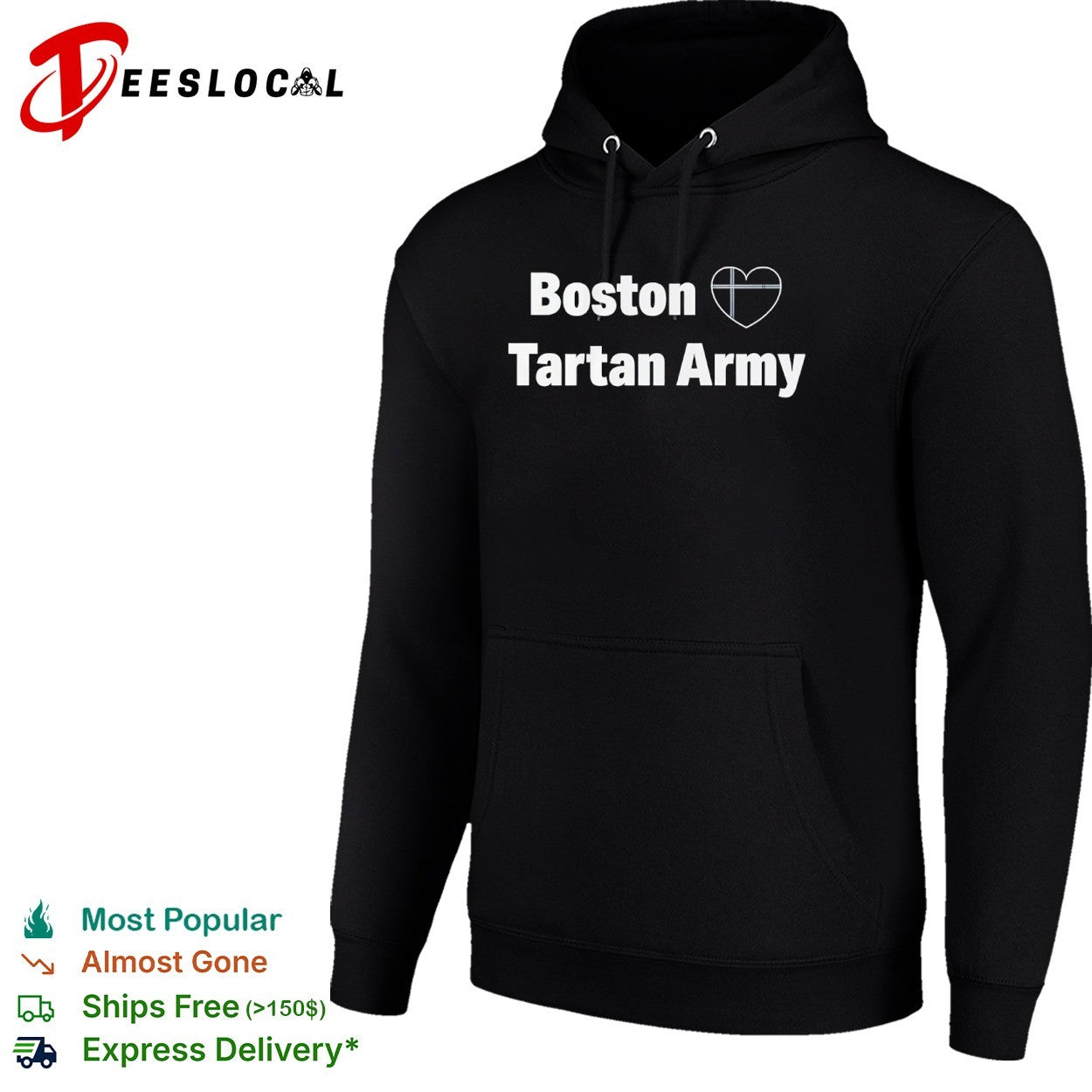 Boston Tartan Army I Love Scotland Soccer National Team Supporters Shirt