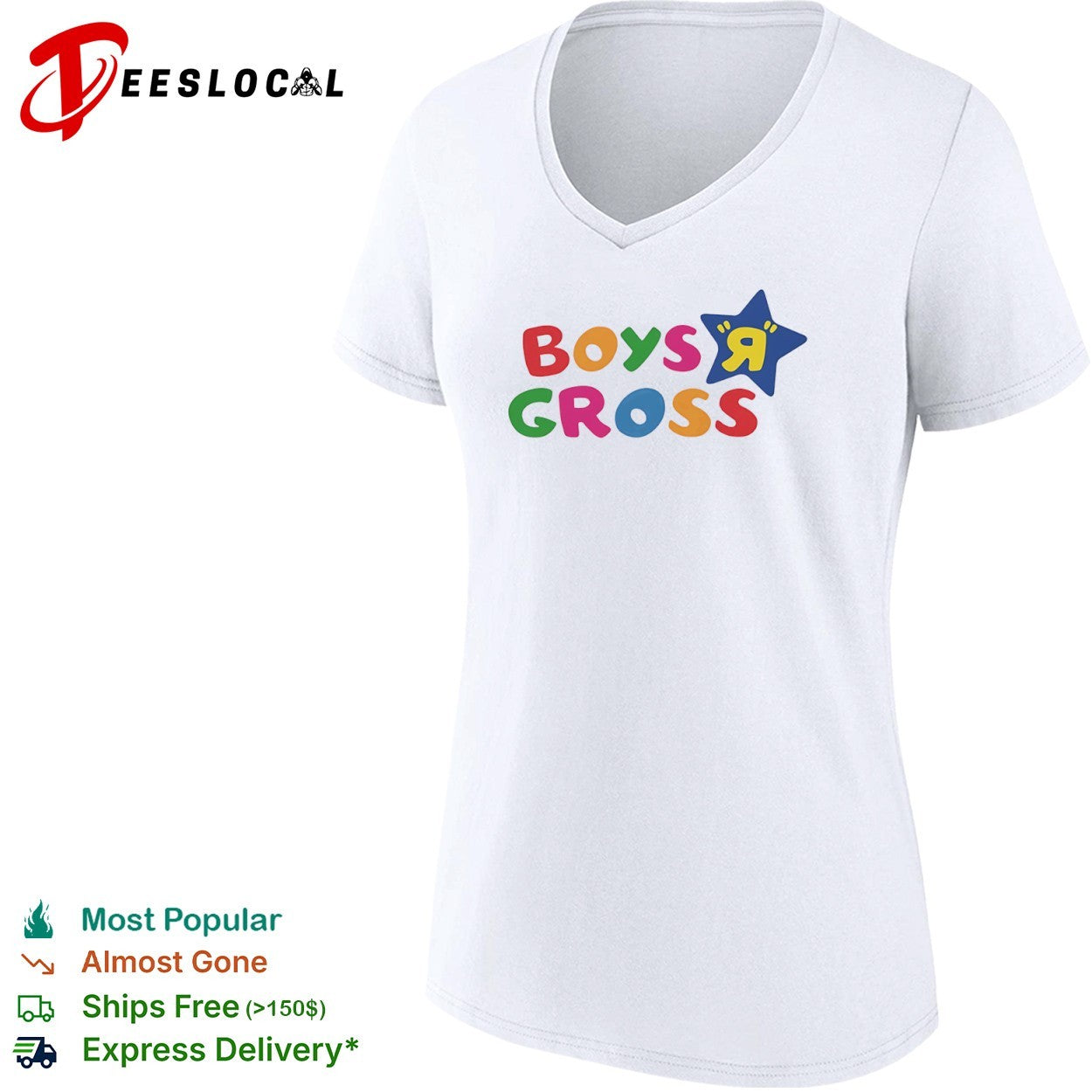 Boys R gross star shirt