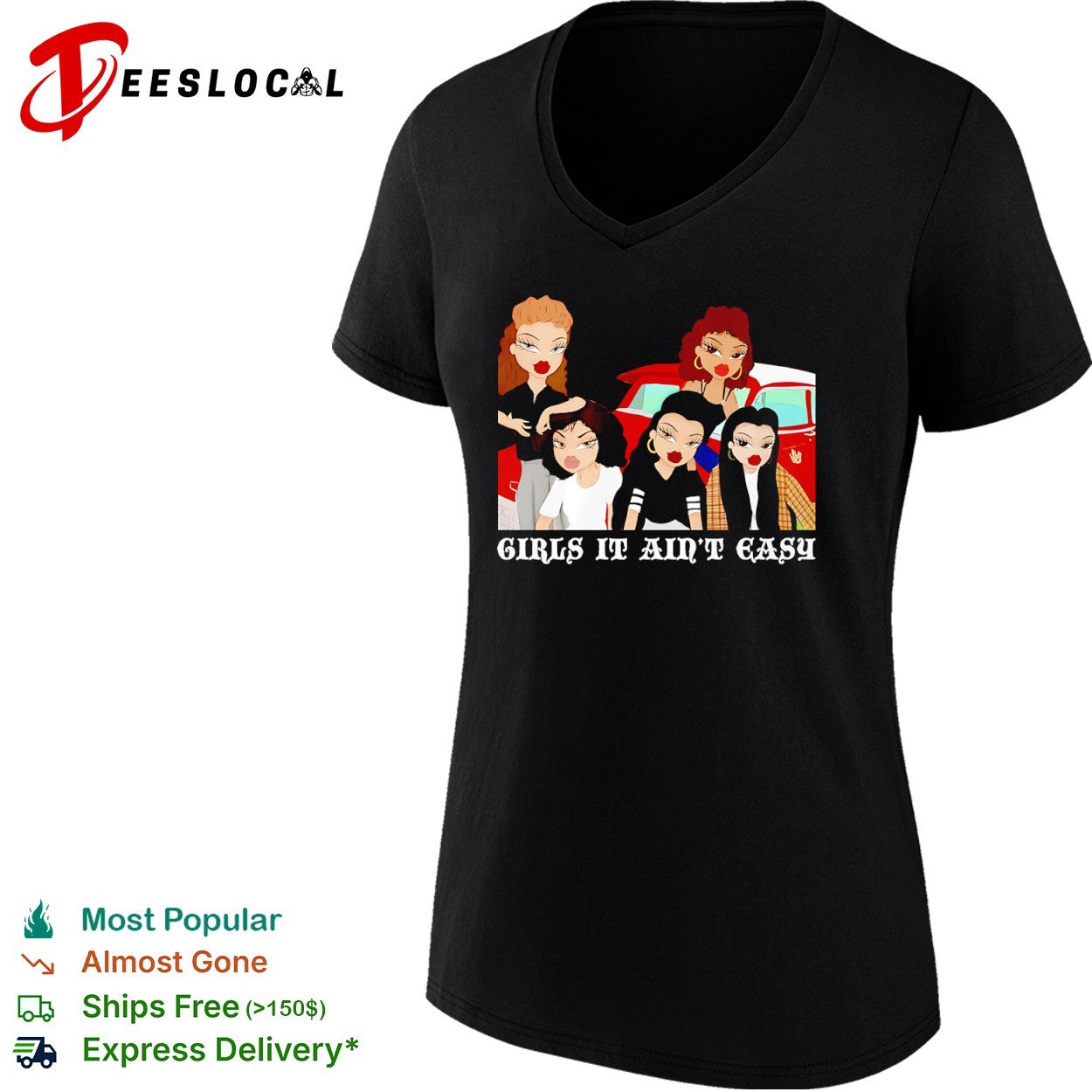 Bratz Girls It Aint Easy Parody Cartoon Characters Doll Aesthetic shirt