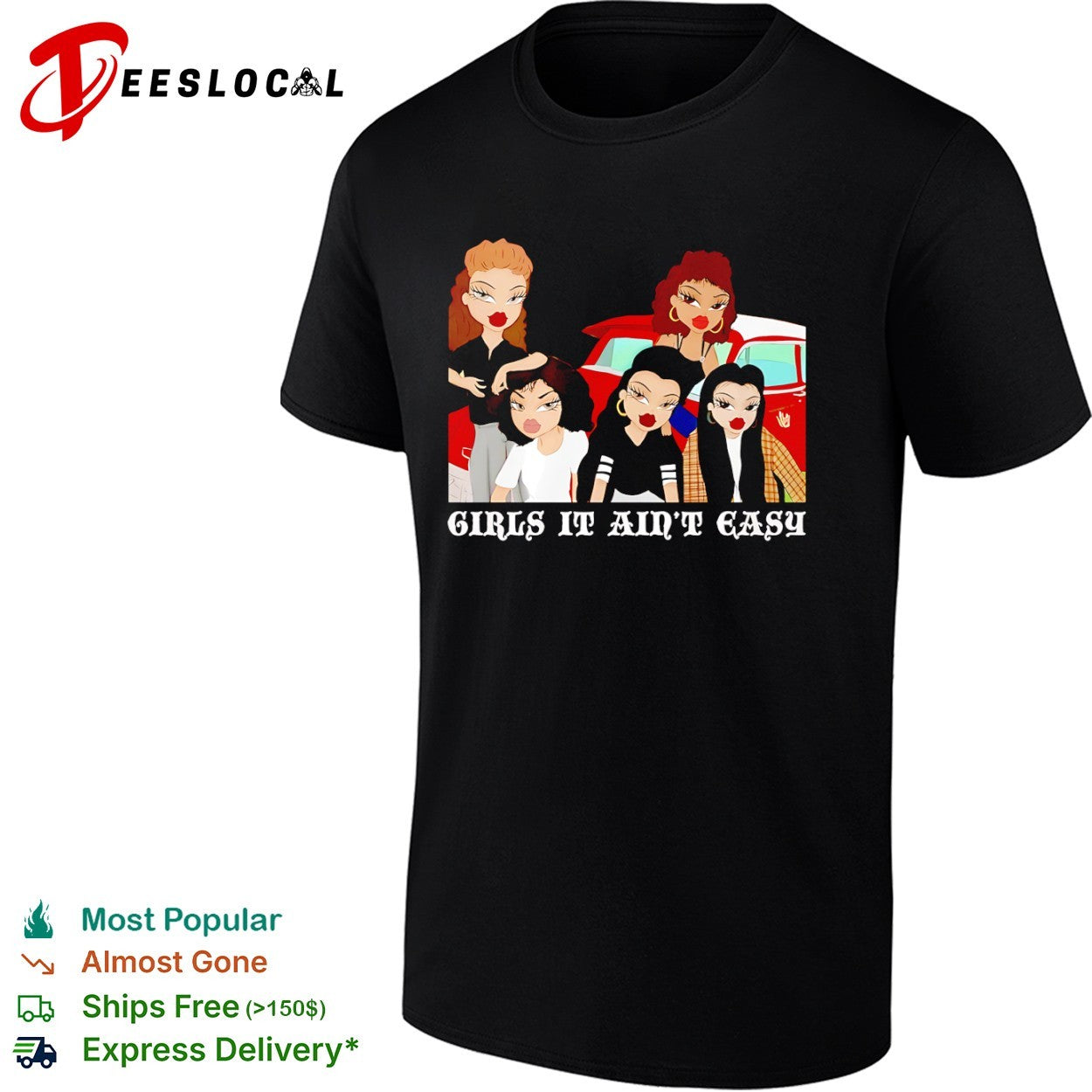Bratz Girls It Aint Easy Parody Cartoon Characters Doll Aesthetic shirt