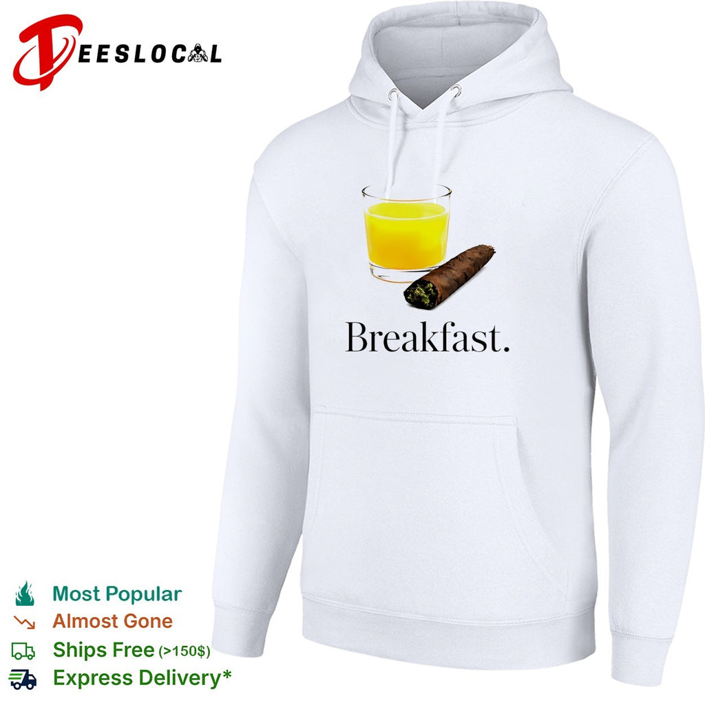 Breakfast juice and blunt shirt