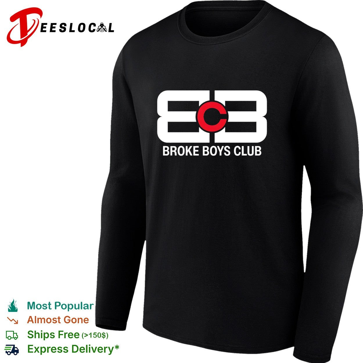 Broke Boys Club BBC logo parody shirt