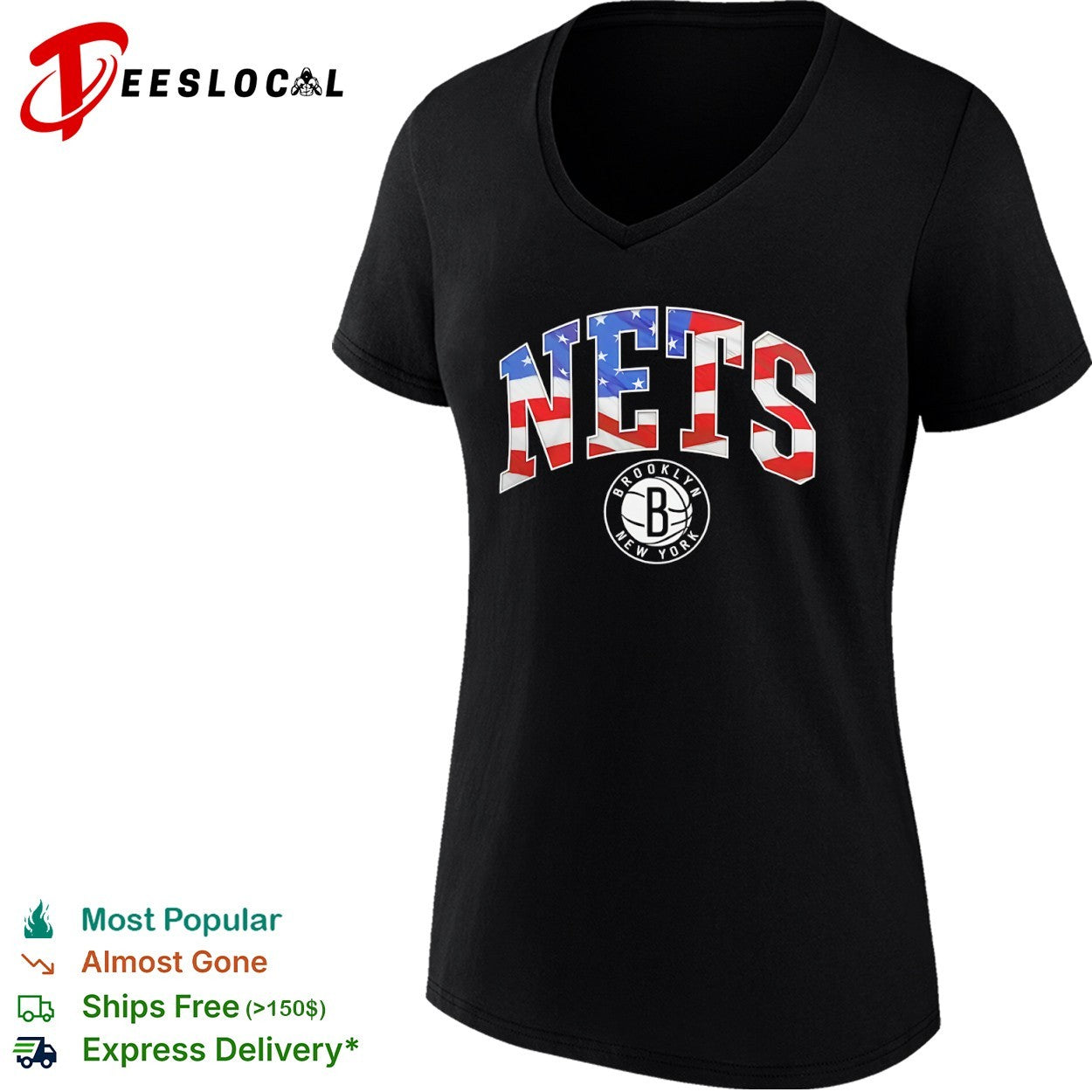 Brooklyn Nets American Flag Shirt