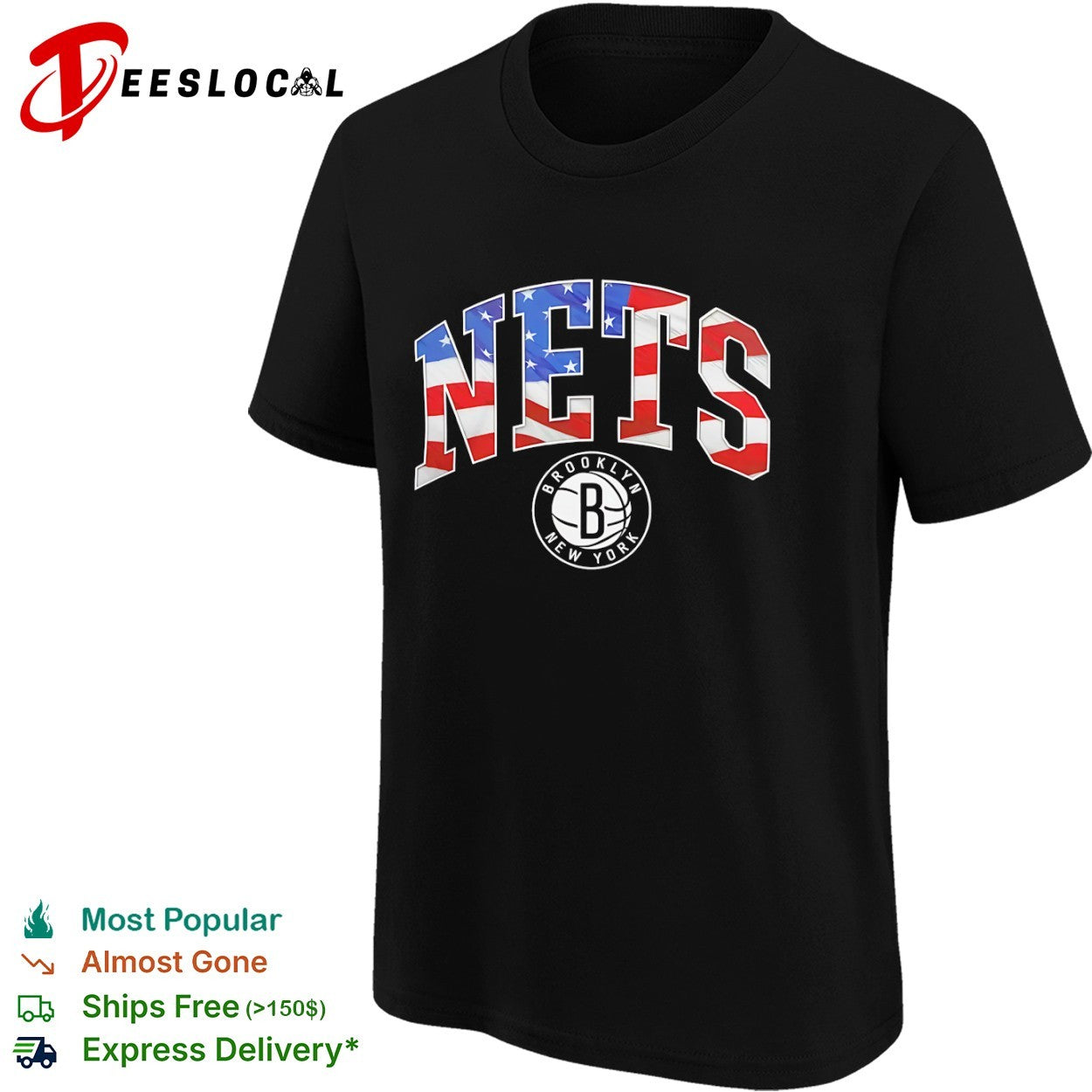 Brooklyn Nets American Flag Shirt