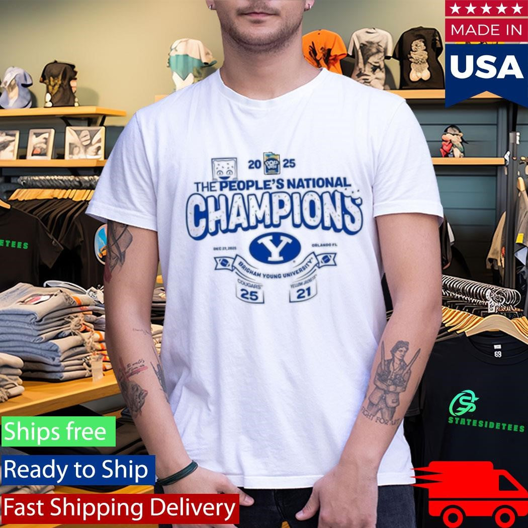 Byu Cougars 2025 Pop Tarts Bowl The Peoples National Champions Shirt