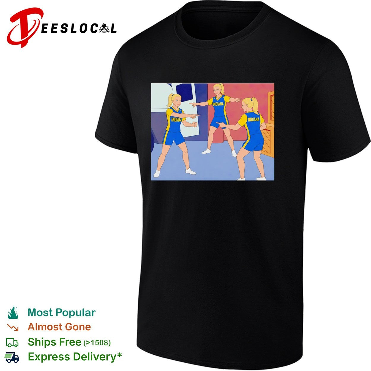 Caitlin Clark Indiana Fever Spider-Man pointing shirt