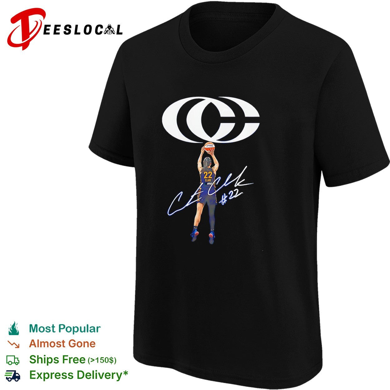 Caitlin Clark Indiana Fever WNBA signature shirt