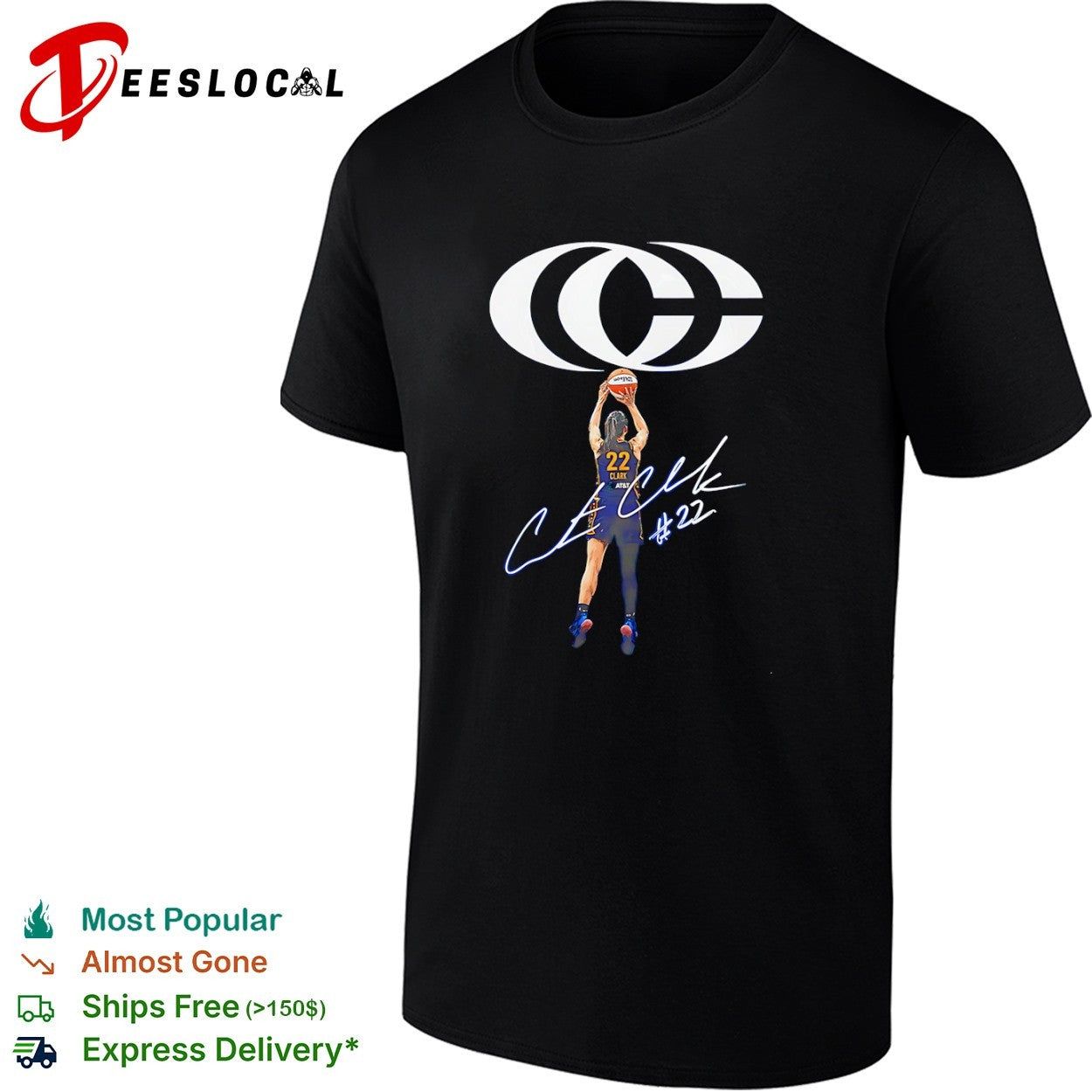 Caitlin Clark Indiana Fever WNBA signature shirt