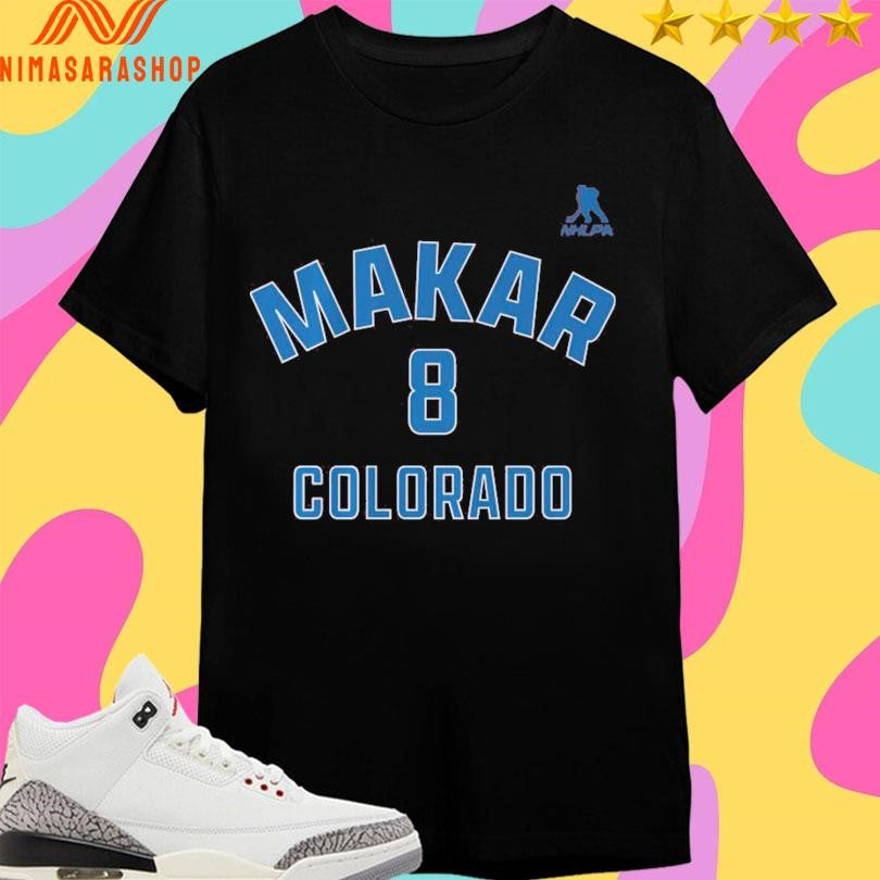 Cale Makar 8 Colorado Shirts
