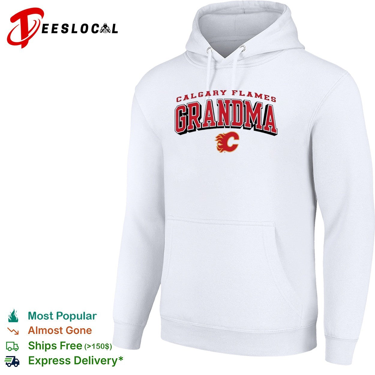 Calgary Flames Grandma logo hirt