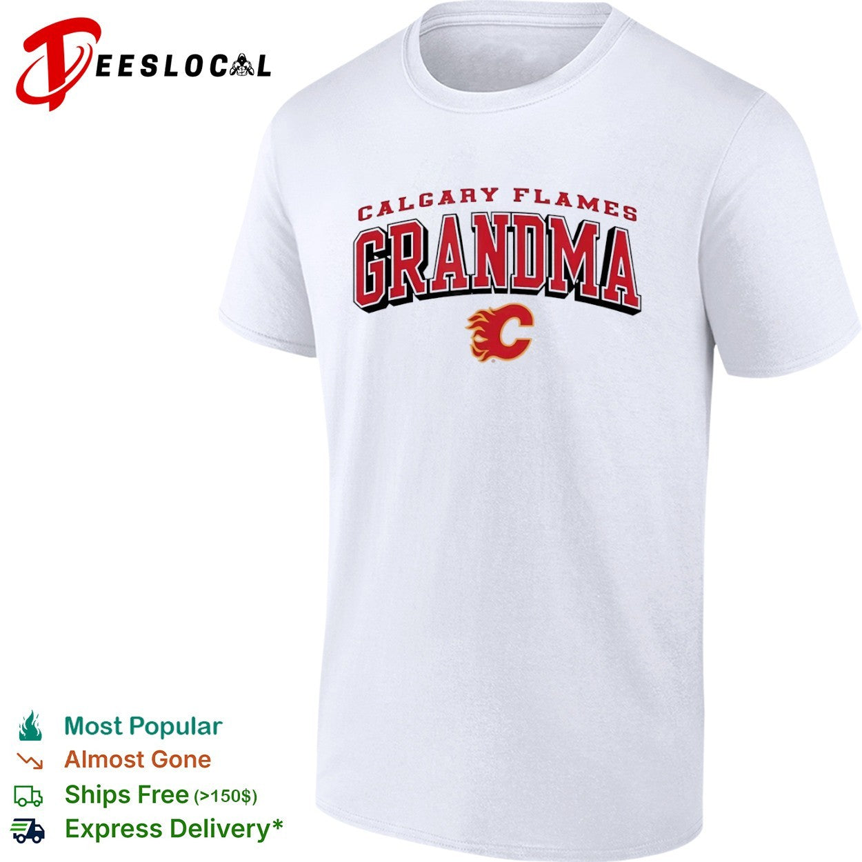 Calgary Flames Grandma logo hirt