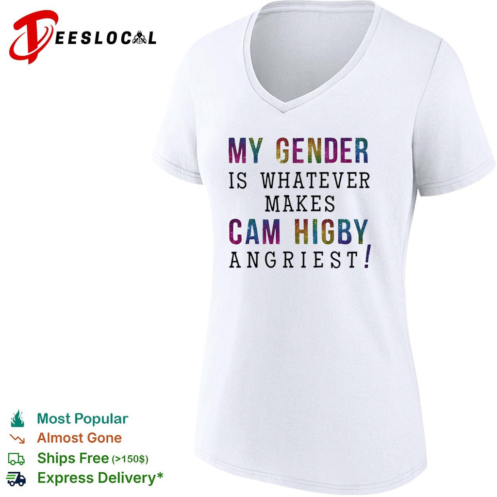 Cam Higby My gender is whatever makes angriest glitter shirt