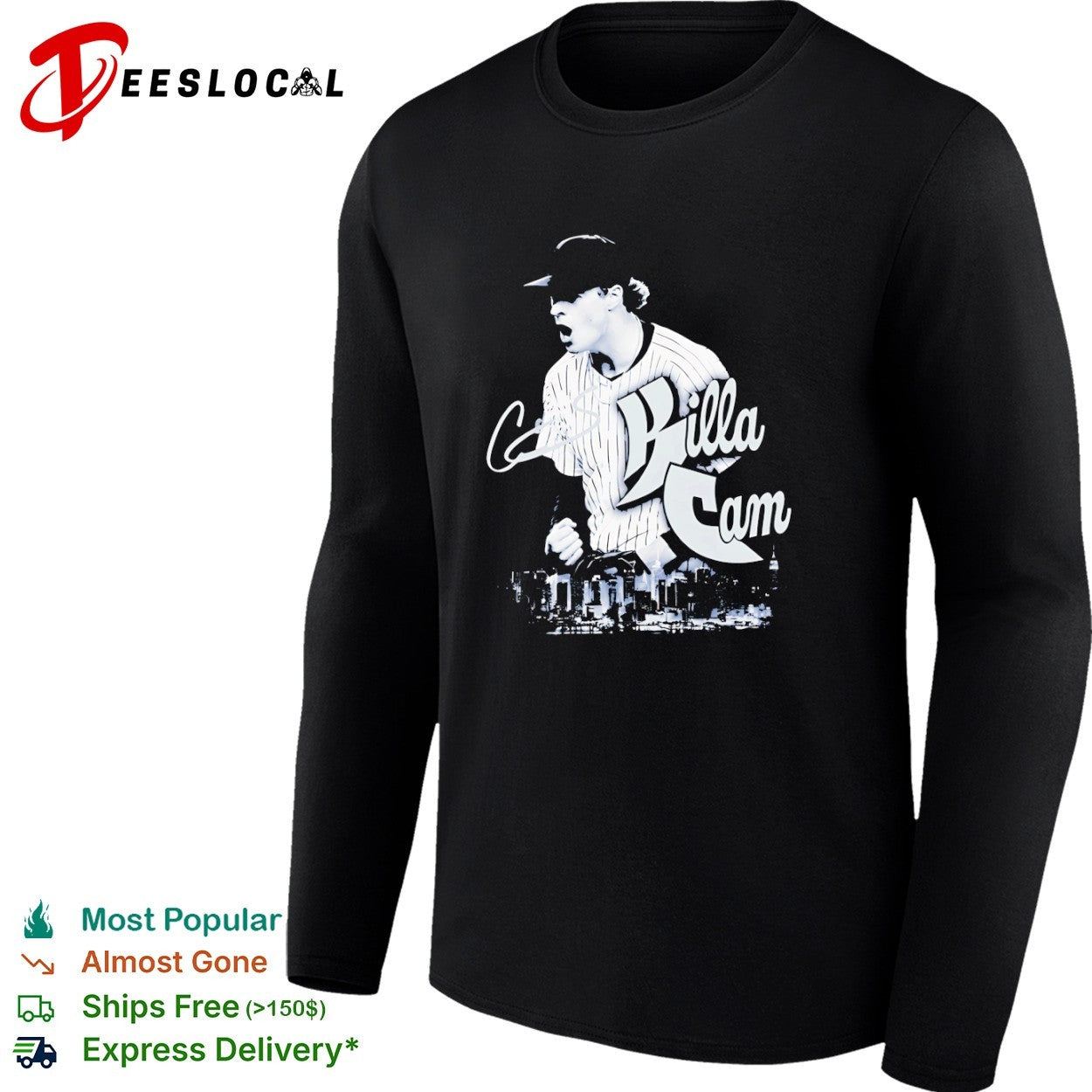 Cam Schlittler killa cam New York Yankees skyline shirt