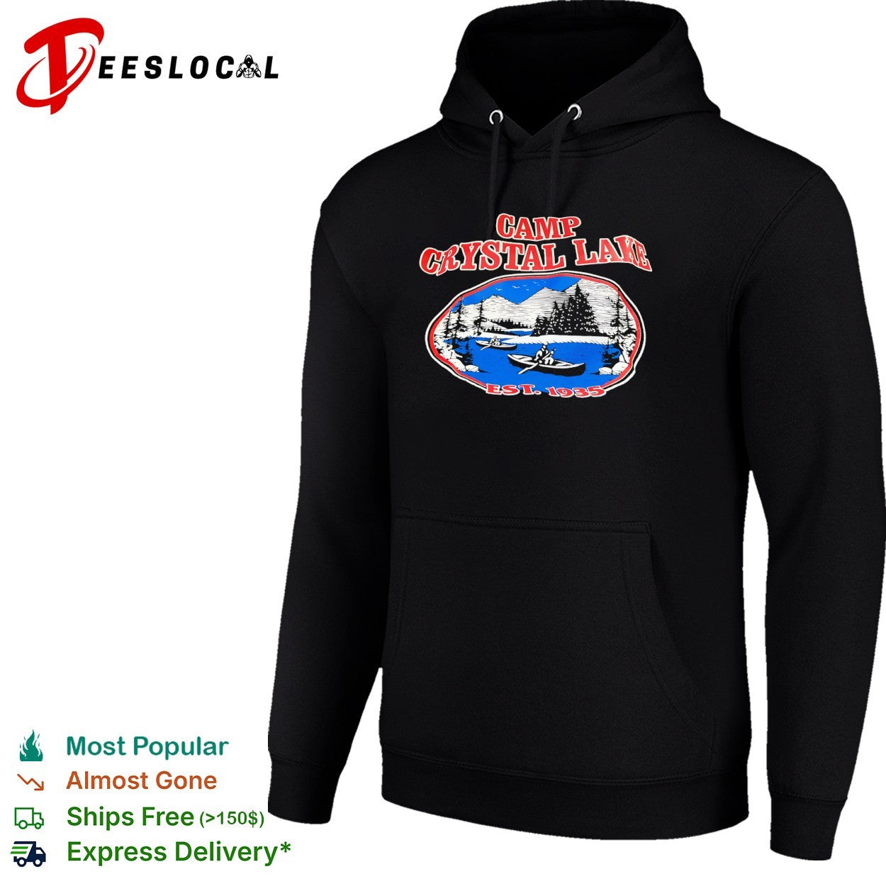 Camp Crystal Lake Friday the 13th Horror Movie Est 1935 Lake Cabin Summer Camp shirt
