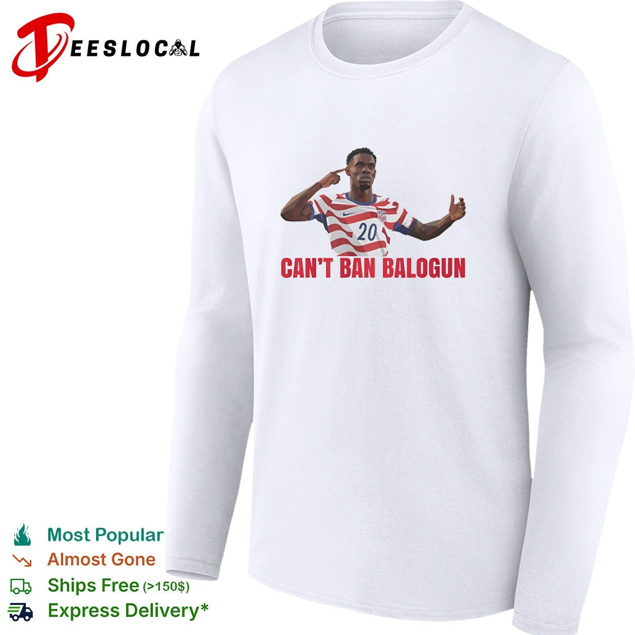 Can’t ban Folarin Balogun because his having Trump meme shirt