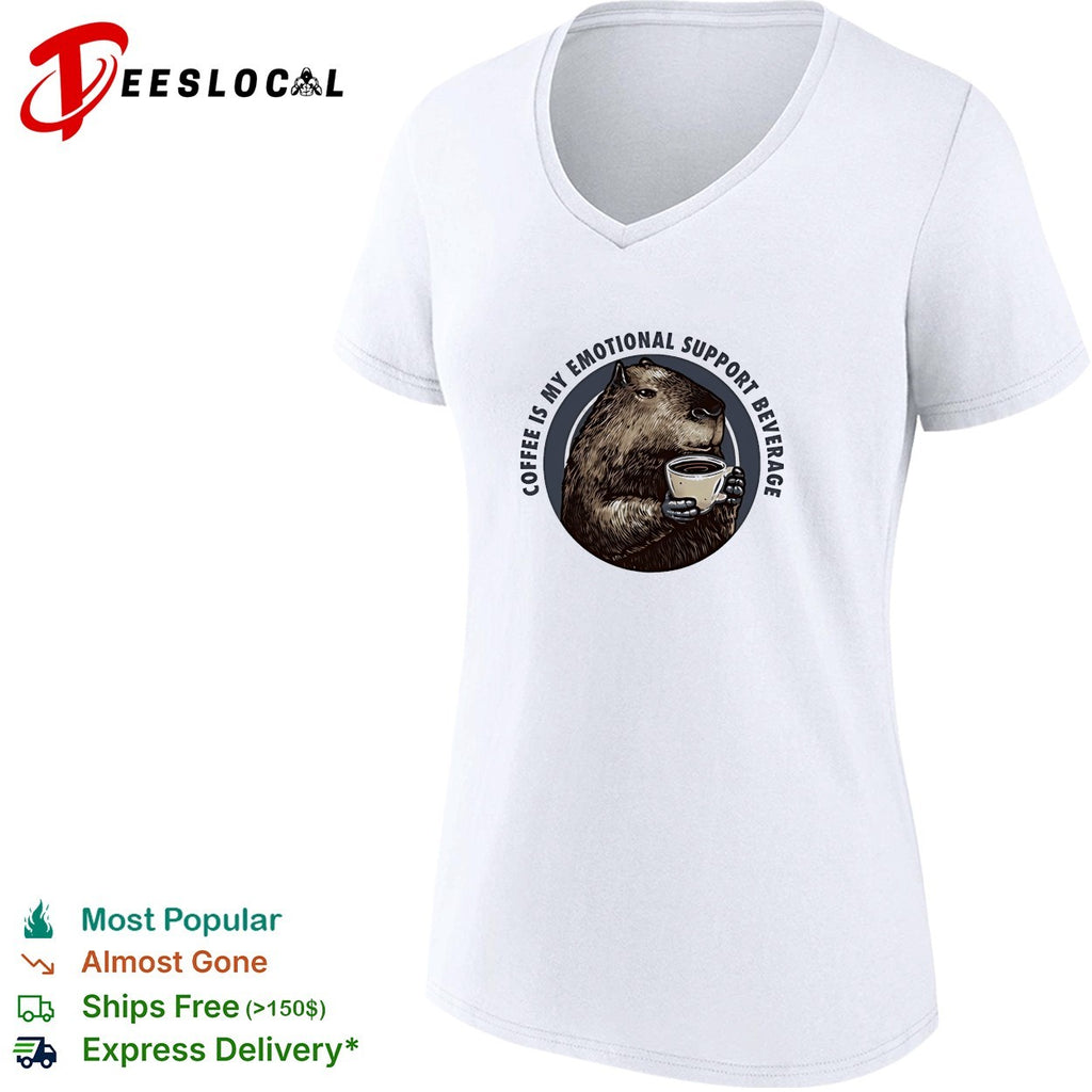 Capybara coffee is my emotional support beverage shirt