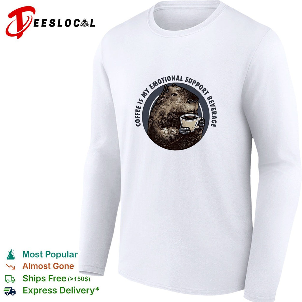 Capybara coffee is my emotional support beverage shirt