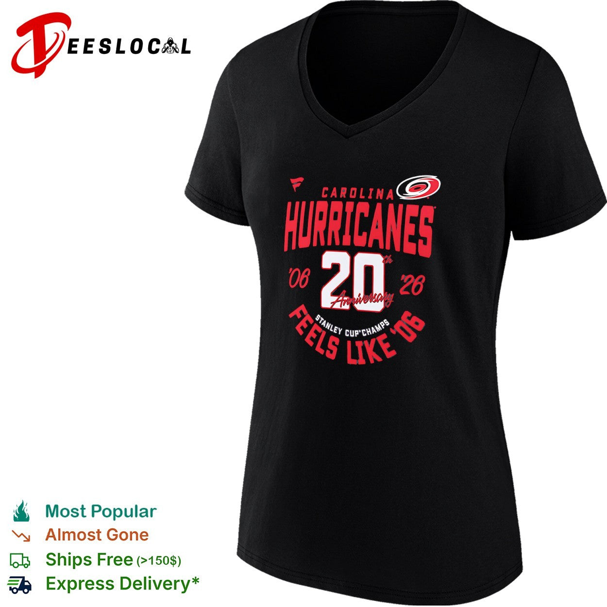 Carolina Hurricanes 20th Anniversary 2006 to 2026 Stanley Cup Champs Feels Like 2006 shirt