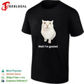 Cat wait I’m goated meme shirt