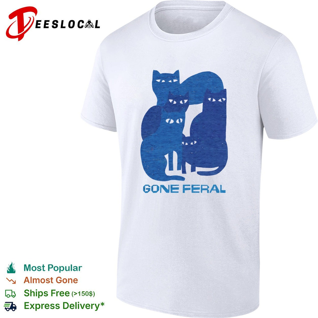 Cats gone feral silhouette group shirt