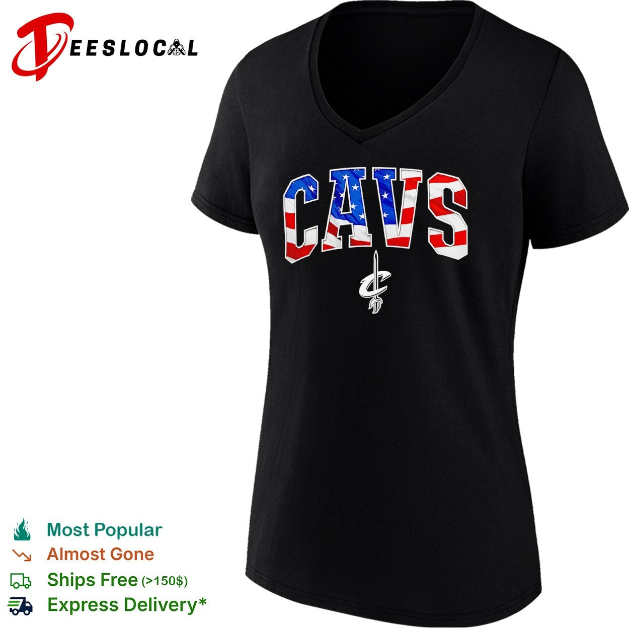 Cavs Cleveland Cavaliers American Flag Basketball shirt