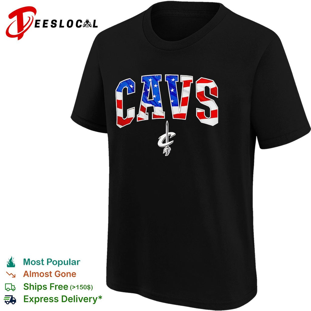 Cavs Cleveland Cavaliers American Flag Basketball shirt
