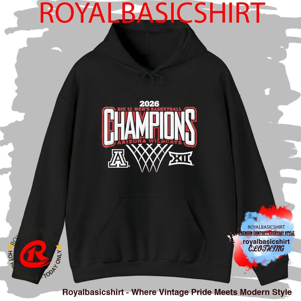 Celebrate Arizona Wildcats Men’s Basketball 2026 Big 12 Regular Season Champions T-Shirt