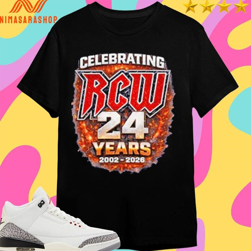 Celebrating Rcw 24 Years 2002-2026 Shirts