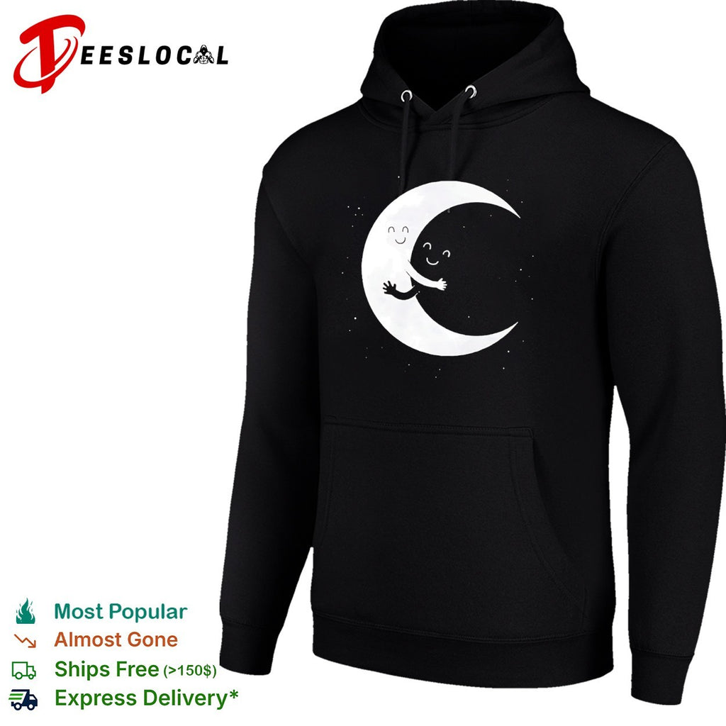 Celestial Moon Hugging Cresent Night Sky Space shirt