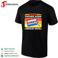 Certified vintage audio repair tech cassette tape pencil shirt
