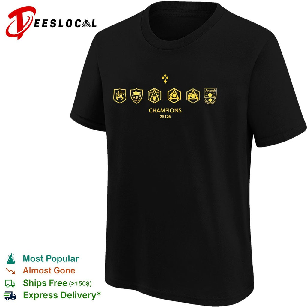 Champions 2025 2026 Arsendi logo shirt