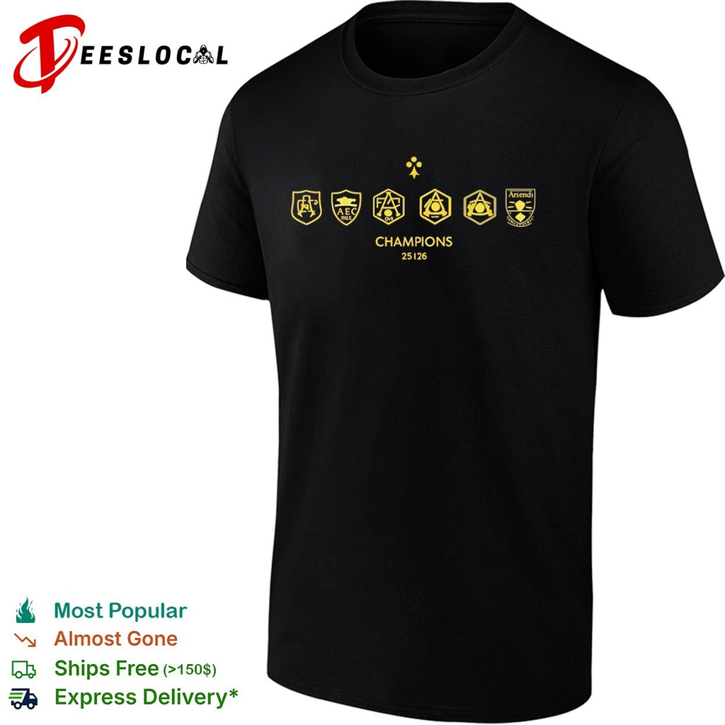 Champions 2025 2026 Arsendi logo shirt