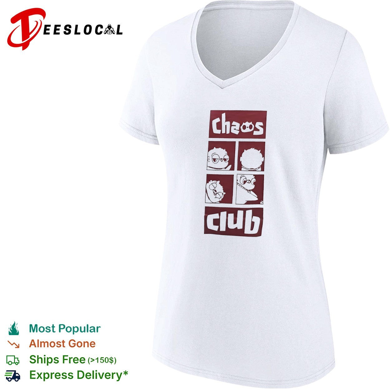 Chaos Club cartoon shirt