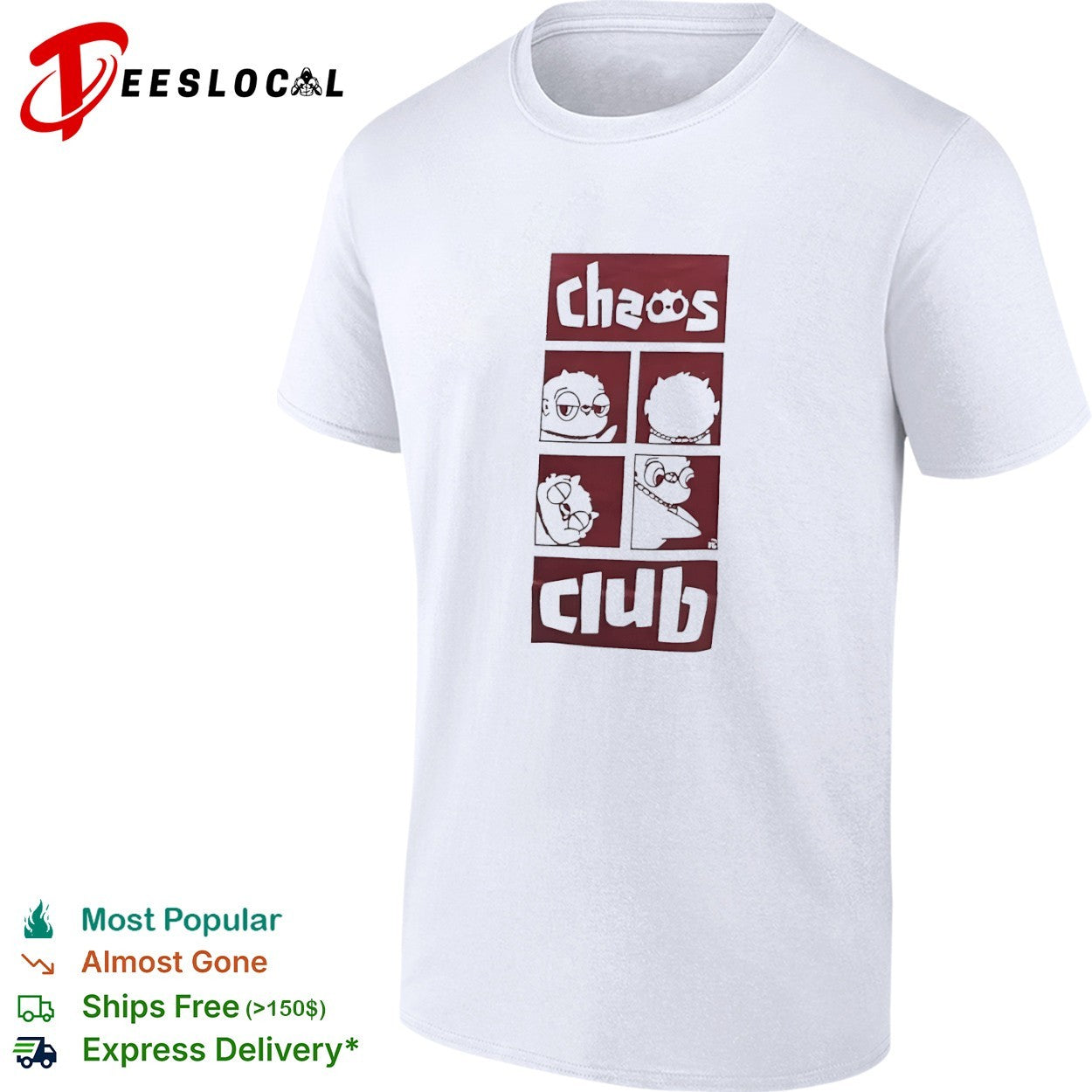 Chaos Club cartoon shirt