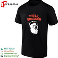 Charles Darwin Viva La Evolucion Evolution big head shirt