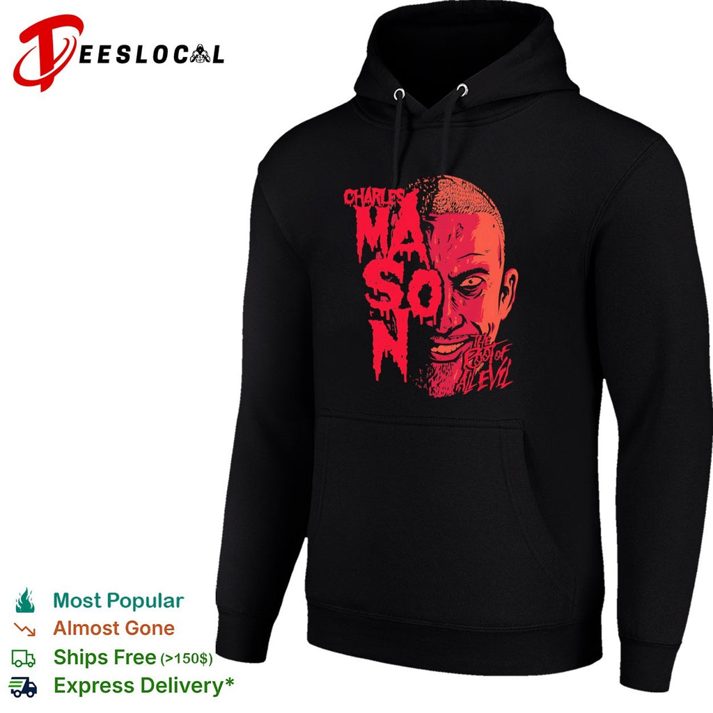 Charles Manson The Root of All Evil Horror True Crime shirt