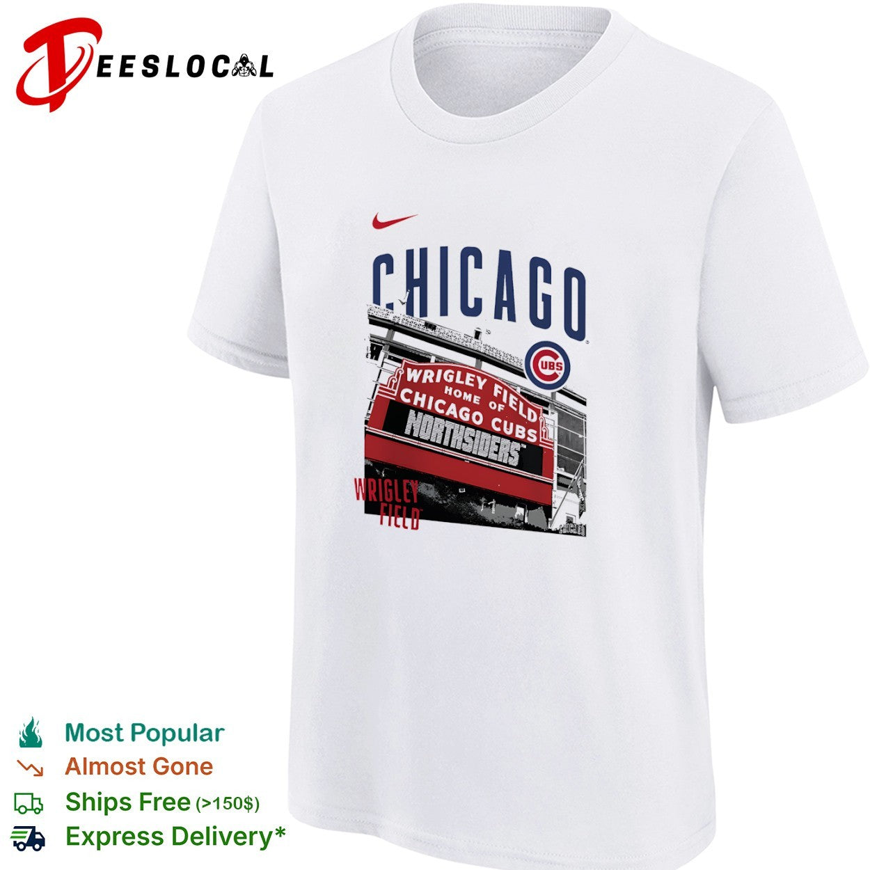 Chicago Cubs Wrigley Field Home of Northsiders MLB shirt